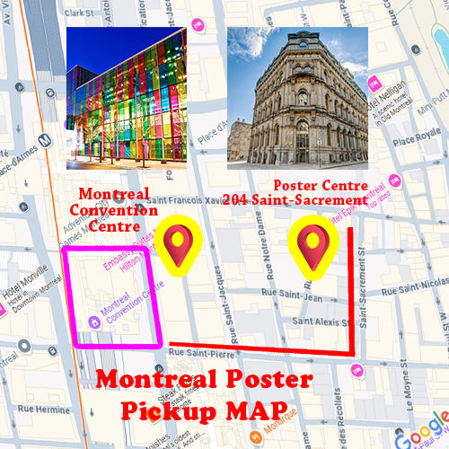 Closest Research Poster Pickup Centre to Montreal Convention Centre