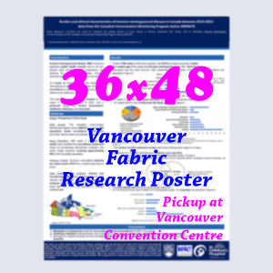 Canadianposter.com - cheapest Vancouver Fabric Research Poster 36x48 - pickup onsite in Vancouver Convention Centre