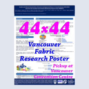 Canadianposter.com - cheapest Vancouver Fabric Research Poster 44x44  - pickup onsite in Vancouver Convention Centre