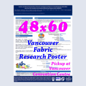 Canadianposter.com - cheapest Vancouver Fabric Research Poster 48x60 - pickup onsite in Vancouver Convention Centre