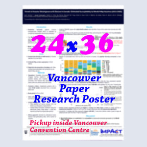 Canadianposter.com - cheapest Vancouver Paper Research Poster 24x36 - pickup onsite in Vancouver Convention Centre