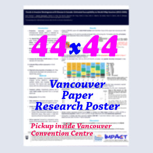 Canadianposter.com - cheapest Vancouver Paper Research Poster 44x44 - pickup onsite in Vancouver Convention Centre