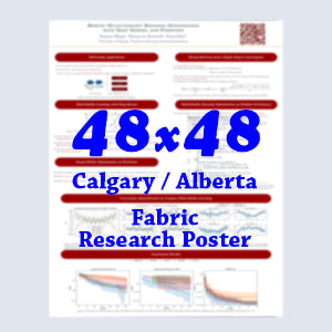 Canadianposter.com - cheapest Calgary Fabric Research Poster 48x48 - pickup near Calgary Telus Convention Centre