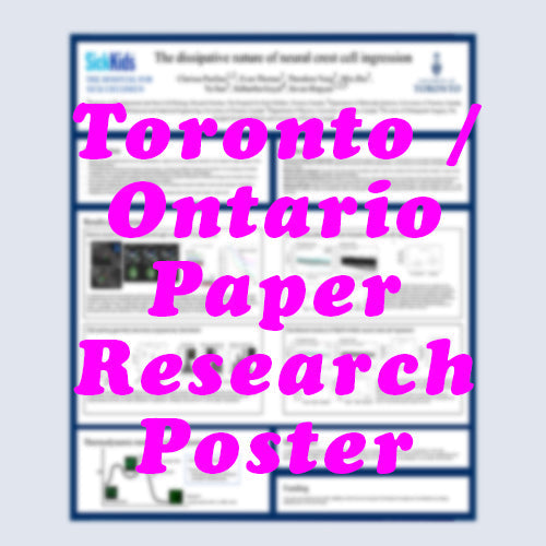 Canadian Poster - Cheapest Toronto Paper Research Poster - pickup near MTCC, Sheraton Centre and Westin Harbour Castle