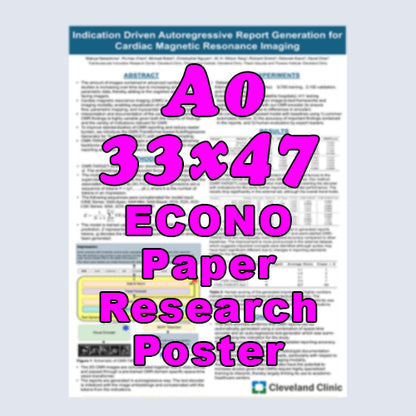 cheapest Econo Paper  Academic Research Poster a0 33x47 in Canada