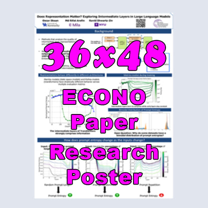 cheapest Econo Paper  Academic Research Poster 36x48 in Canada