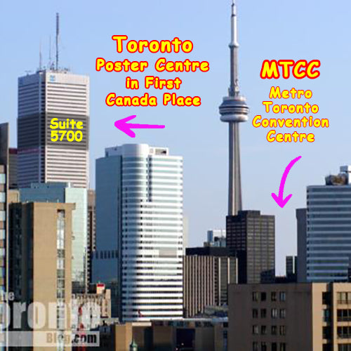 Cheapest Conference Poster Printing in Toronto, pickup in Downtown Toronto near MTCC (at King and York St.)