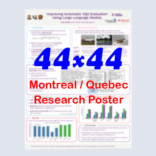Canadianposter.com cheapest Montreal Research Poster 44x44 - pickup near Montreal Convention Centre
