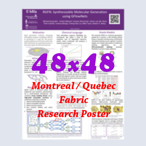 Canadianposter.com - cheapest Montreal Fabric Research Poster 48x48 - pickup near montreal convention centre