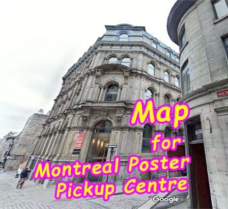Map to Montreal Poster Printing Centre