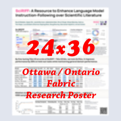 Canadian Poster - Cheapest Ottawa Fabric Research Poster 24x36 - pickup near Ottawa Convention Centre