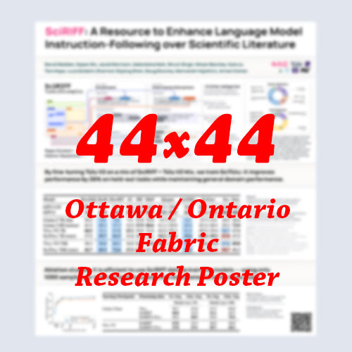 Canadian Poster - Cheapest Ottawa Fabric Research Poster 44x44 - pickup near Ottawa Convention Centre