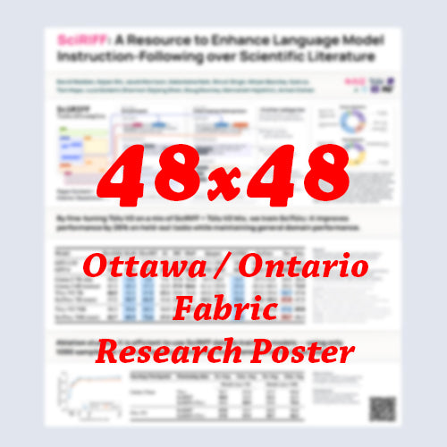 Canadian Poster - Cheapest Ottawa Fabric Research Poster 48x48 - pickup near Ottawa Convention Centre