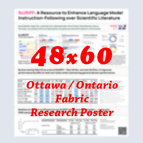 Canadian Poster - Cheapest Ottawa Fabric Research Poster 48x60 - pickup near Ottawa Convention Centre