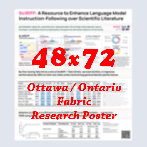 Canadian Poster - Cheapest Ottawa Fabric Research Poster 48x72 - pickup near Ottawa Convention Centre