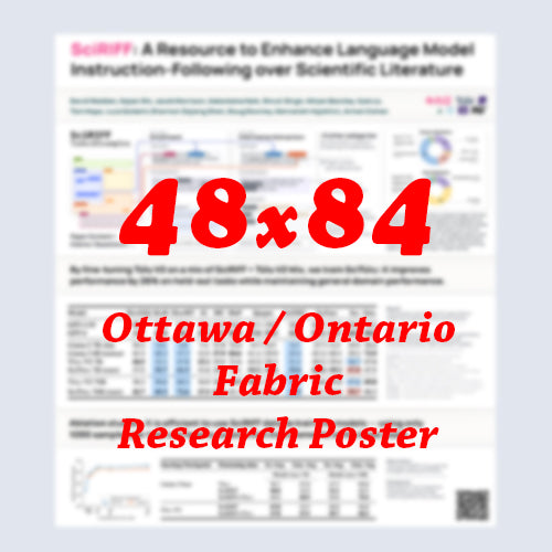 Canadian Poster - Cheapest Ottawa Fabric Research Poster 48x84 - pickup near Ottawa Convention Centre
