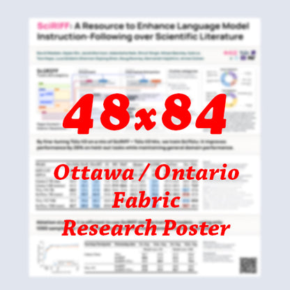Canadian Poster - Cheapest Ottawa Fabric Research Poster 48x84 - pickup near Ottawa Convention Centre