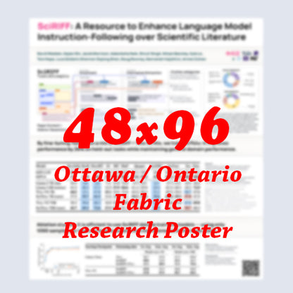 Canadian Poster - Cheapest Ottawa Fabric Research Poster 48x96 - pickup near Ottawa Convention Centre