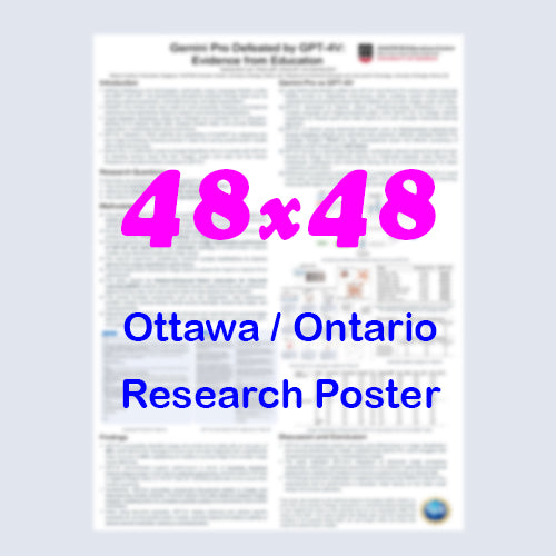 Canadian Poster - Cheapest Ottawa Paper Research Poster 48x48 - pickup near Ottawa Convention Centre