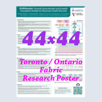 Canadian Poster 44x44 Fabric - Cheapest Toronto Fabric / Paper Research Poster - pickup near MTCC, Sheraton Centre and Westin Harbour Castle