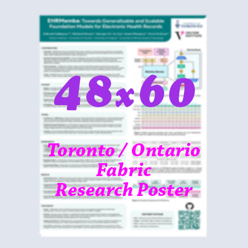 Canadian Poster 48x60 Fabric - Cheapest Toronto Fabric / Paper Research Poster - pickup near MTCC, Sheraton Centre and Westin Harbour Castle