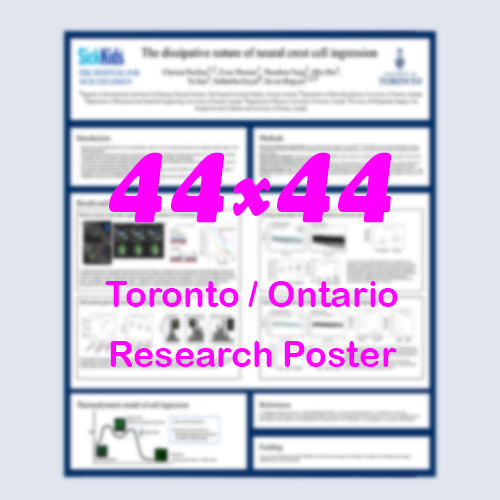 Canadian Poster (44x44) - Cheapest Toronto Paper Research Poster - pickup near MTCC, Sheraton Centre and Westin Harbour Castle
