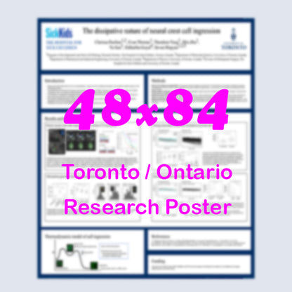 Canadian Poster (48x84) - Cheapest Toronto Paper Research Poster - pickup near MTCC, Sheraton Centre and Westin Harbour Castle
