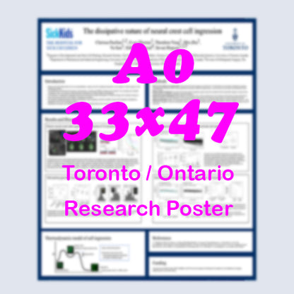 Canadian Poster (A0 33x47) - Cheapest Toronto Paper Research Poster - pickup near MTCC, Sheraton Centre and Westin Harbour Castle