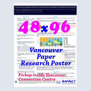 Canadianposter.com - cheapest Vancouver Paper Research Poster 48x96 - pickup onsite inside  Vancouver Convention Centre