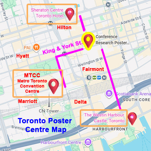 Canadian Poster - Cheapest Toronto Fabric / Paper Research Poster - pickup near MTCC, Sheraton Centre and Westin Harbour Castle